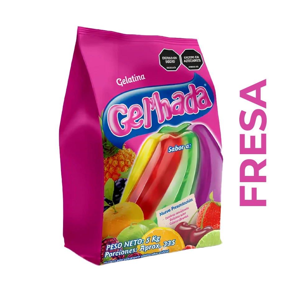 Gelatina Gel'hada Fresa x 5 kg